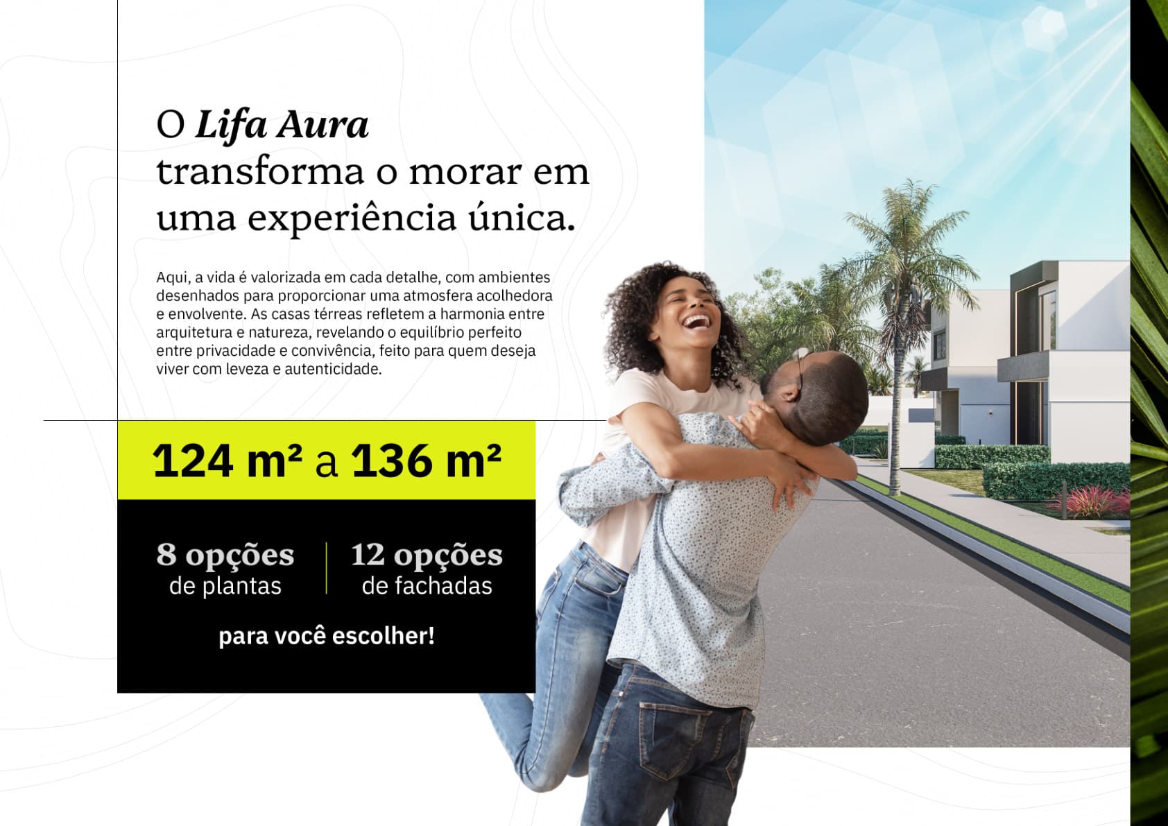 Página do catálogo LIFA Aura térreas — planta (ilustrativo)